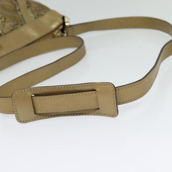 GUCCI GG Crystal Shoulder Bag Gold 203257 Auth hk2846