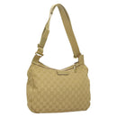 GUCCI GG Canvas Shoulder Bag Beige Gold 90762 Auth hk2847-1