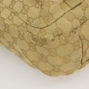 GUCCI GG Canvas Shoulder Bag Beige Gold 90762 Auth hk2847-11