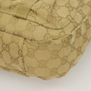 GUCCI GG Canvas Shoulder Bag Beige Gold 90762 Auth hk2847-12