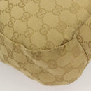 GUCCI GG Canvas Shoulder Bag Beige Gold 90762 Auth hk2847-13