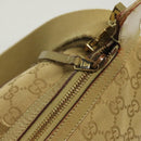 GUCCI GG Canvas Shoulder Bag Beige Gold 90762 Auth hk2847-18