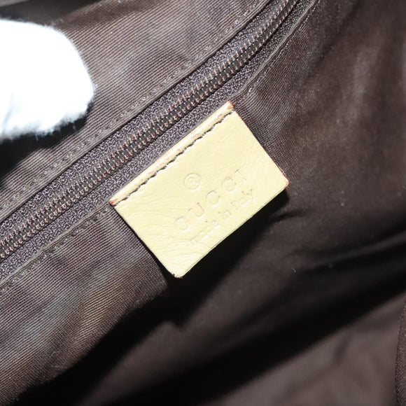 GUCCI GG Canvas Shoulder Bag Beige Gold 90762 Auth hk2847
