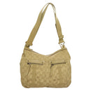 GUCCI GG Canvas Shoulder Bag Beige Gold 90762 Auth hk2847-3