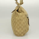 GUCCI GG Canvas Shoulder Bag Beige Gold 90762 Auth hk2847-4