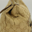 GUCCI GG Canvas Shoulder Bag Beige Gold 90762 Auth hk2847-5