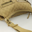 GUCCI GG Canvas Shoulder Bag Beige Gold 90762 Auth hk2847-7