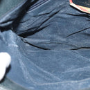 GUCCI GG Supreme Clutch Bag PVC Navy Gold 89 02 075 Auth hk2850-17