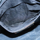 GUCCI GG Supreme Clutch Bag PVC Navy Gold 89 02 075 Auth hk2850-18