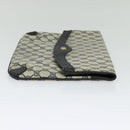 GUCCI GG Supreme Clutch Bag PVC Navy Gold 89 02 075 Auth hk2850-5