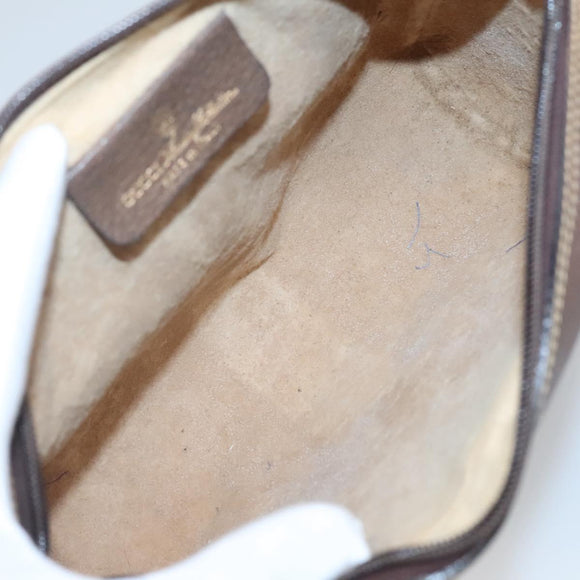 GUCCI GG Supreme Web Sherry Line Clutch Bag PVC Beige 32 014 3553 Auth hk2851