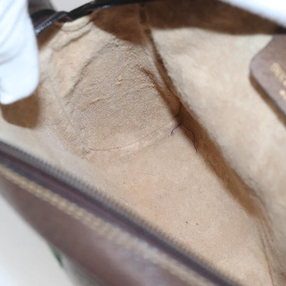 GUCCI GG Supreme Web Sherry Line Clutch Bag PVC Beige 32 014 3553 Auth hk2851