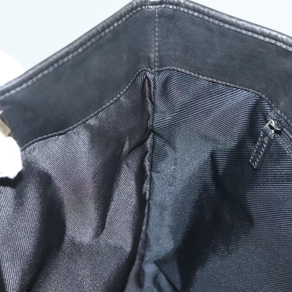 GUCCI GG Canvas Tote Bag Black Gold 002 1098 1705 Auth hk2853