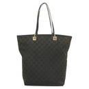 GUCCI GG Canvas Tote Bag Black Gold 002 1098 1705 Auth hk2853-13