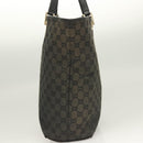 GUCCI GG Canvas Tote Bag Black Gold 002 1098 1705 Auth hk2853-3