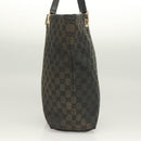GUCCI GG Canvas Tote Bag Black Gold 002 1098 1705 Auth hk2853-4