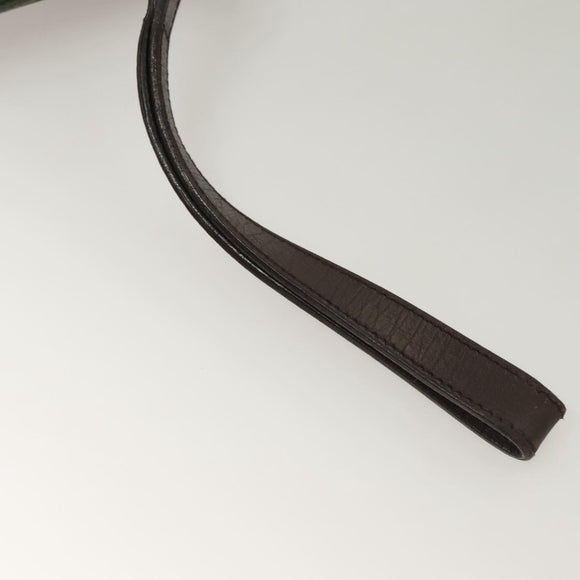 GUCCI GG Supreme Web Sherry Line Clutch Bag PVC Beige Silver 152599 Auth hk2854