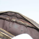 GUCCI GG Supreme Web Sherry Line Clutch Bag PVC Beige Silver 152599 Auth hk2854-19