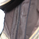 GUCCI GG Supreme Web Sherry Line Clutch Bag PVC Beige Silver 152599 Auth hk2854-20