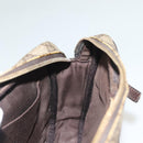 GUCCI GG Supreme Web Sherry Line Clutch Bag PVC Beige Silver 152599 Auth hk2854-21