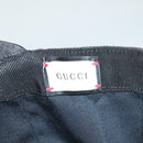 GUCCI GG Canvas Web Sherry Line Cap M Black Red Green 200035 Auth hk2855-9