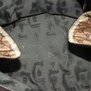 GUCCI GG Crystal Hand Bag Black Gold 197020 Auth hk2857-11