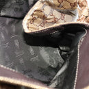 GUCCI GG Crystal Hand Bag Black Gold 197020 Auth hk2857-18