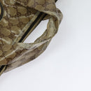 GUCCI GG Crystal Hand Bag Black Gold 197020 Auth hk2857-7