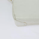 GUCCI Shoulder Bag Leather White Gold Auth hk2861-15