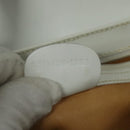 GUCCI Shoulder Bag Leather White Gold Auth hk2861-12