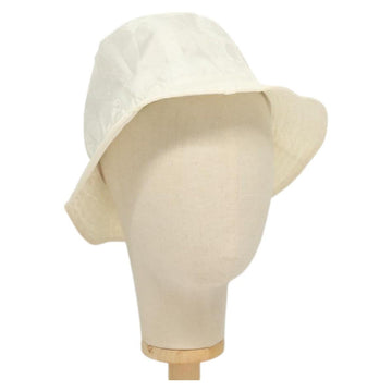 GUCCI GG Canvas Bucket Hat L White Auth hk2863