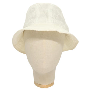 GUCCI GG Canvas Bucket Hat L White Auth hk2863 - 0