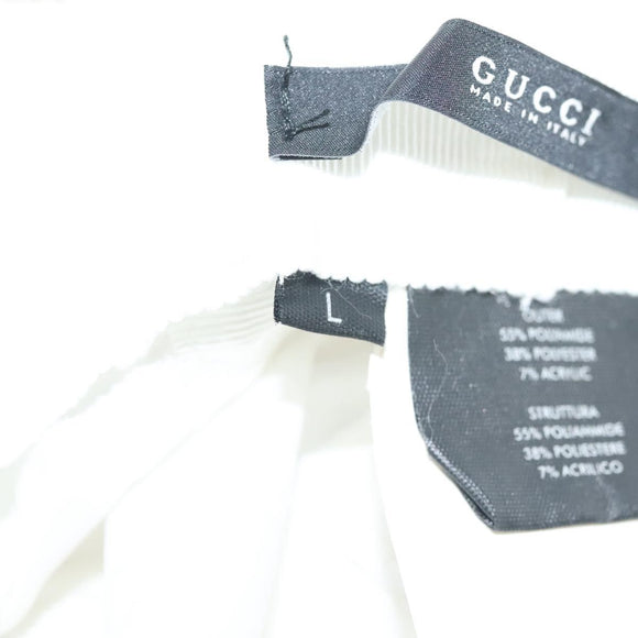 GUCCI GG Canvas Bucket Hat L White Auth hk2863