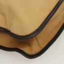 GUCCI Web Sherry Line Shoulder Bag Canvas Beige Silver Red 001 4306 Auth hk2865-10