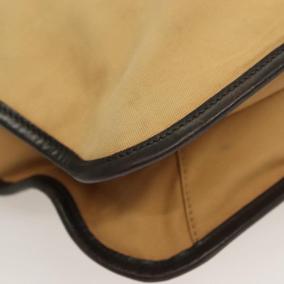 GUCCI Web Sherry Line Shoulder Bag Canvas Beige Silver Red 001 4306 Auth hk2865