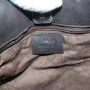 GUCCI Web Sherry Line Shoulder Bag Canvas Beige Silver Red 001 4306 Auth hk2865-15