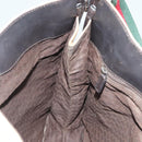 GUCCI Web Sherry Line Shoulder Bag Canvas Beige Silver Red 001 4306 Auth hk2865-18