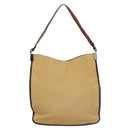GUCCI Web Sherry Line Shoulder Bag Canvas Beige Silver Red 001 4306 Auth hk2865-2