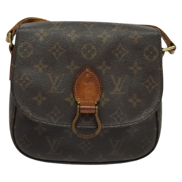 LOUIS VUITTON Monogram Saint Cloud MM Shoulder Bag M51243 LV Auth hk2870