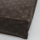 LOUIS VUITTON Monogram Sac Plat Hand Bag M51140 LV Auth hk2882-9