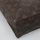 LOUIS VUITTON Monogram Sac Plat Hand Bag M51140 LV Auth hk2882-14