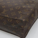 LOUIS VUITTON Monogram Sac Plat Hand Bag M51140 LV Auth hk2882-15
