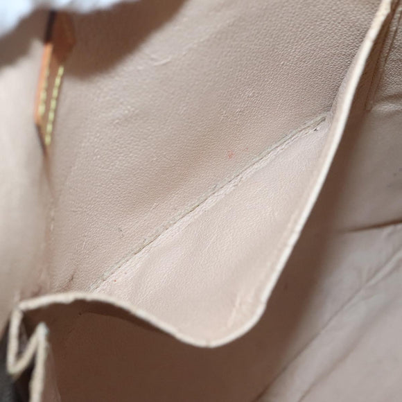 LOUIS VUITTON Monogram Sac Plat Hand Bag M51140 LV Auth hk2882