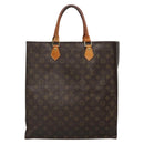 LOUIS VUITTON Monogram Sac Plat Hand Bag M51140 LV Auth hk2882-2