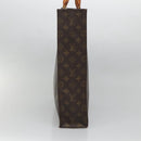 LOUIS VUITTON Monogram Sac Plat Hand Bag M51140 LV Auth hk2882-3