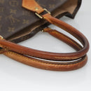 LOUIS VUITTON Monogram Sac Plat Hand Bag M51140 LV Auth hk2882-7