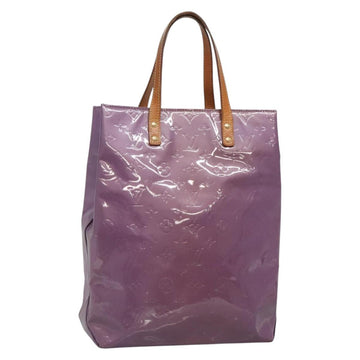 LOUIS VUITTON Monogram Vernis Reade MM Hand Bag Viole M91087 LV Auth hk2889