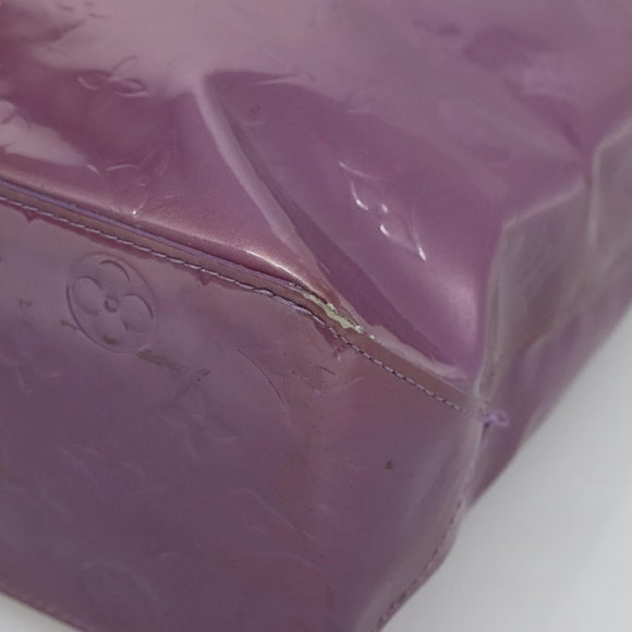 LOUIS VUITTON Monogram Vernis Reade MM Hand Bag Viole M91087 LV Auth hk2889