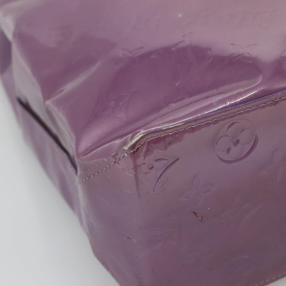 LOUIS VUITTON Monogram Vernis Reade MM Hand Bag Viole M91087 LV Auth hk2889