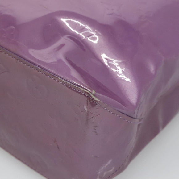 LOUIS VUITTON Monogram Vernis Reade MM Hand Bag Viole M91087 LV Auth hk2889